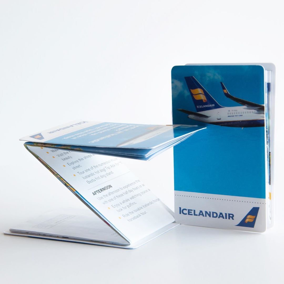 Icelandair z folding pocket map